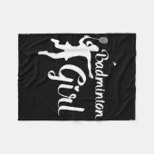 Shuttle Girls - Badminton Girl Fleecedecke (Vorderseite (Horizontal))