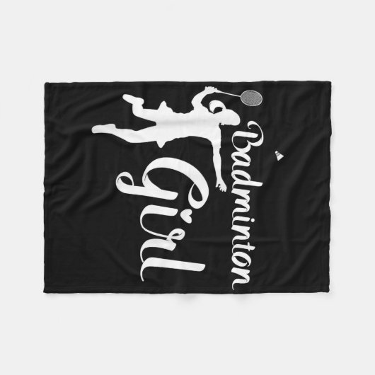 Shuttle Girls - Badminton Girl Fleecedecke (Vorderseite (Horizontal))