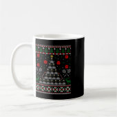 Shuttle Graphic Badminton Player Geschenk Ugly Chr Kaffeetasse (Links)