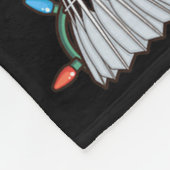 Shuttle Graphic Badminton Player Shirt Gift Christ Fleecedecke (Ecke)