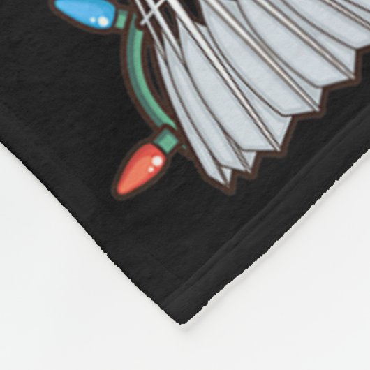 Shuttle Graphic Badminton Player Shirt Gift Christ Fleecedecke (Ecke)