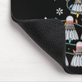 Shuttle Graphic Badminton Player Shirt Gift Christ Mousepad (Ecke)