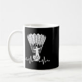 Shuttle Heartbeat Badminton Kaffeetasse (Links)
