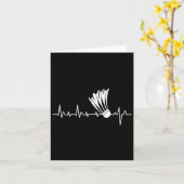 Shuttle Heartbeat - Badminton Player Sports Lover Karte (Gelbe Blume)