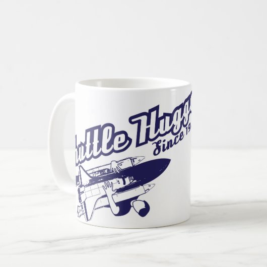 Shuttle Hugger seit 1981 Kaffee-Tasse Kaffeetasse (Vorderseite Links)