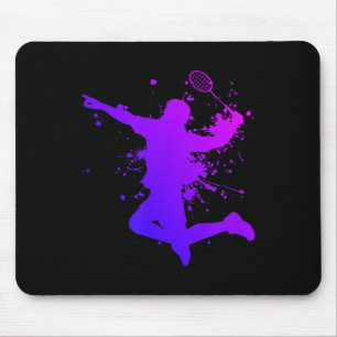 Shuttle Mens Squash Badminton Player Badminton Mousepad