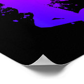 Shuttle Mens Squash Badminton Player Badminton Poster (Ecke)