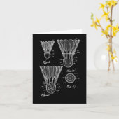 Shuttle Patent Zeichnend Badminton Karte (Gelbe Blume)
