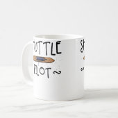 Shuttle Pilot Handweben Stricken Häkeln Webe Kaffeetasse (Vorderseite Links)