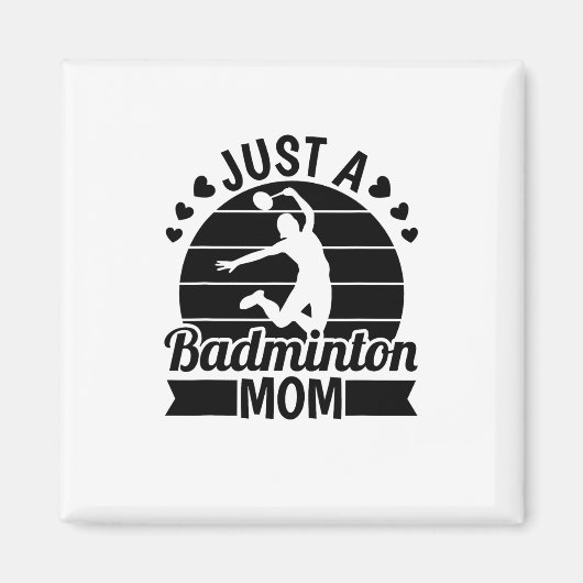 Shuttle Player Court - Team Racket Just A Badminto Magnet (Vorne)