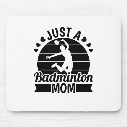 Shuttle Player Court - Team Racket Just A Badminto Mousepad (Vorne)