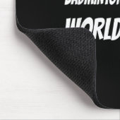 Shuttle Player Team - Racquet Badminton on World O Mousepad (Ecke)