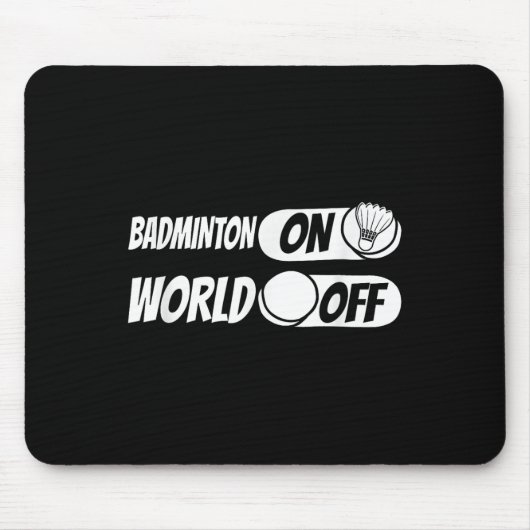 Shuttle Player Team - Racquet Badminton on World O Mousepad (Vorne)