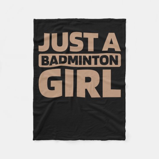 Shuttle Racket Team Racquet Court Just A Dminton G Fleecedecke (Vorderseite)