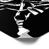 Shuttle Racquet Racket - Team Player Badminton Nin Poster (Ecke)