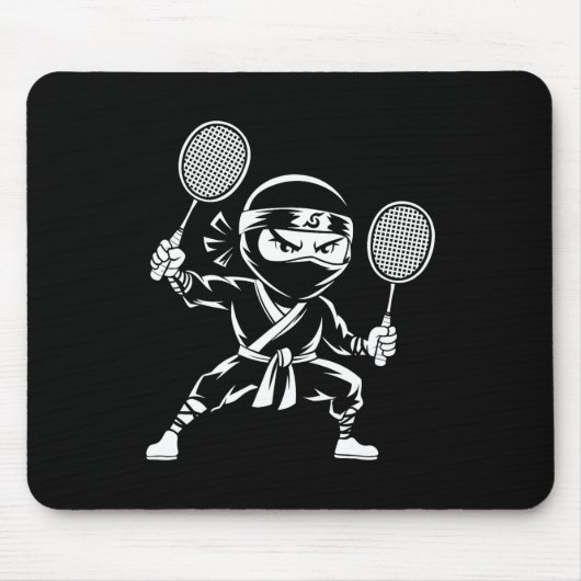 Shuttle Racquet Racket - Team Player Dminton Ninja Mousepad (Vorne)