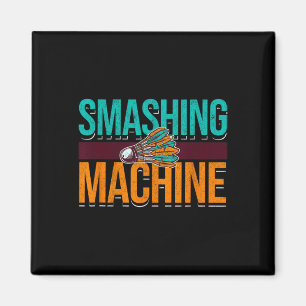 Shuttle Retro Birdie Badminton für die Smashmaschi Magnet