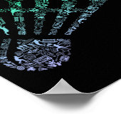 Shuttle Silhouette Dminton Player Shirt Mens Dmint Poster (Ecke)