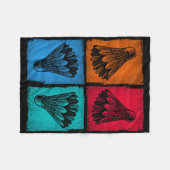 Shuttle Sports Dminton Player 1 Fleecedecke (Vorderseite (Horizontal))