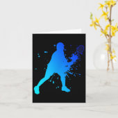 Shuttle Squash Badminton Player Karte (Gelbe Blume)