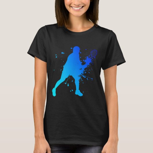 Shuttle Squash Badminton Player T-Shirt (Vorderseite)