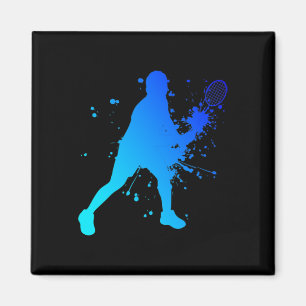 Shuttle Squash Dminton Player Magnet