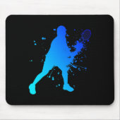 Shuttle Squash Dminton Player Mousepad (Vorne)