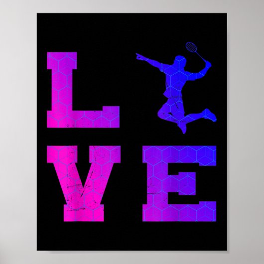 Shuttle Squash Womens Badminton Mens Poster (Vorne)