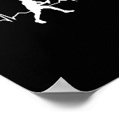 Shuttle Squash Womens Badminton Player Poster (Ecke)