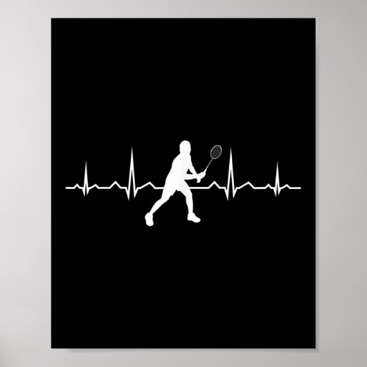 Shuttle Squash Womens Badminton Player Poster (Vorne)