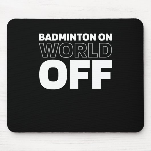Shuttle Team Court Player Racket Dminton in der We Mousepad (Vorne)