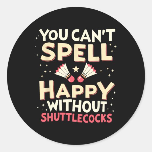 Shuttle Team Racquet Racket - Spielergericht Dmint Runder Aufkleber (Vorderseite)