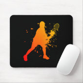 Shuttle Womens Badminton Player Mens Squash  Mousepad (Mit Mouse)