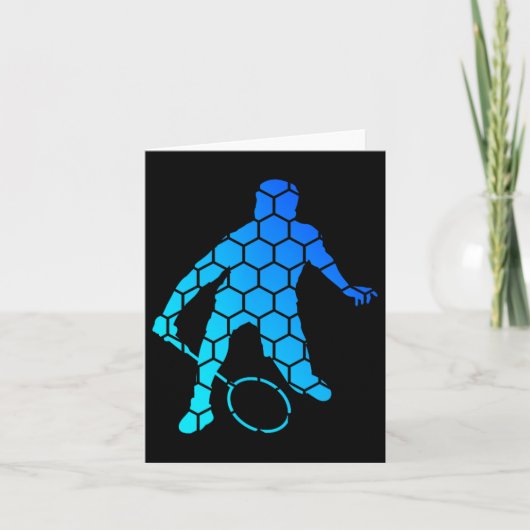 Shuttle Womens Badminton Squash Men Karte (Vorderseite)