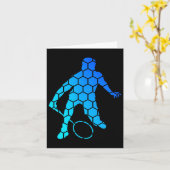 Shuttle Womens Badminton Squash Men Karte (Gelbe Blume)