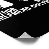 Shuttle Your Girlfriend Meine Freundin Funny Dmint Poster (Ecke)