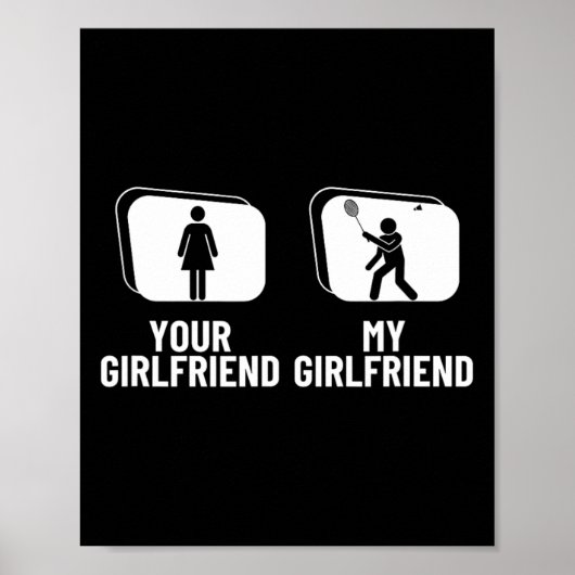 Shuttle Your Girlfriend Meine Freundin Funny Dmint Poster (Vorne)