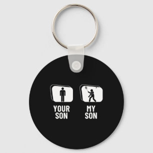 Shuttle Your Son My Son Vater Mama Funny Dminton Schlüsselanhänger