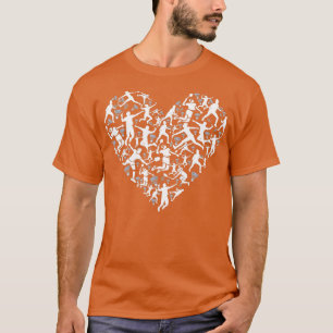 Shuttlecock As Heart Badminton T-Shirt
