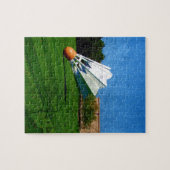 Shuttlecock auf dem Rasen Puzzle (Horizontal)