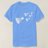 Shuttlecock Badminton Player T-Shirt (Design vorne)