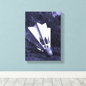 Shuttlecock-Blues Leinwanddruck (Insitu (Holzboden))