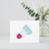 Shuttlecock Postkarte (Stehend Vorderseite)