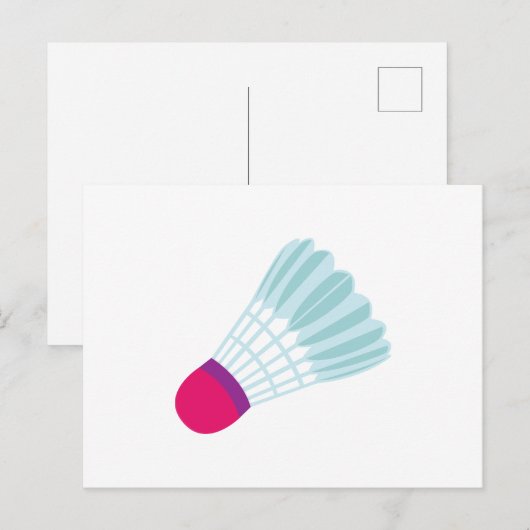 Shuttlecock Postkarte (Vorne/Hinten)