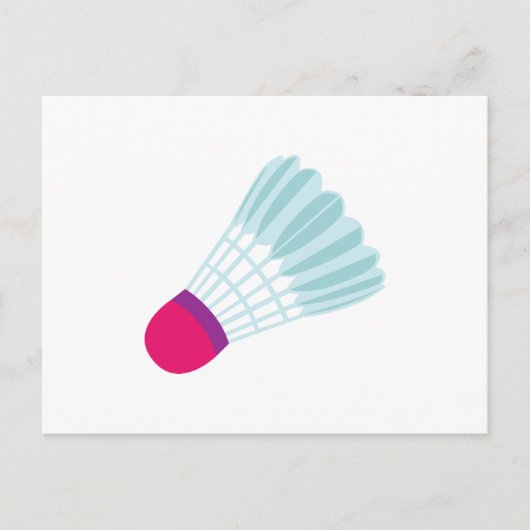 Shuttlecock Postkarte (Vorderseite)