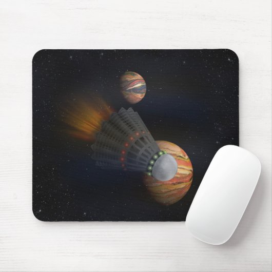 Shuttlecock Space Shuttle Mousepad (Mit Mouse)