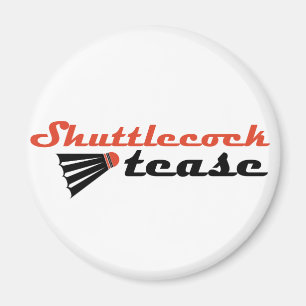 Shuttlecock Tease Badminton Spaß Magnet