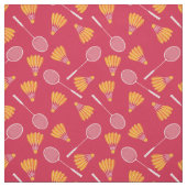 Shuttlecocks mit Federballschlägern - rot Stoff (Muster)