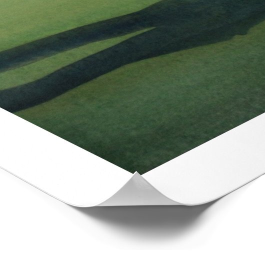 "Shuttlecocks" Paul Jackson Watercolor Poster (Ecke)