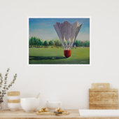 "Shuttlecocks" Paul Jackson Watercolor Poster (Küche)